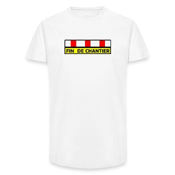 End of the project - Long Fit Men's T-Shirt - white - Front - AI Model Male 185 light (185cm)