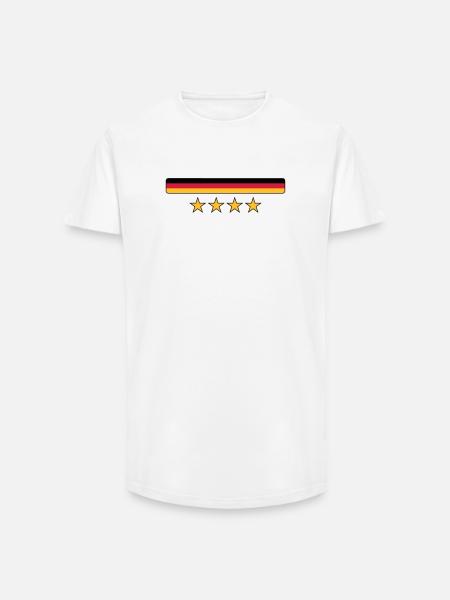 Deutschland - Long Fit Men's T-Shirt - white