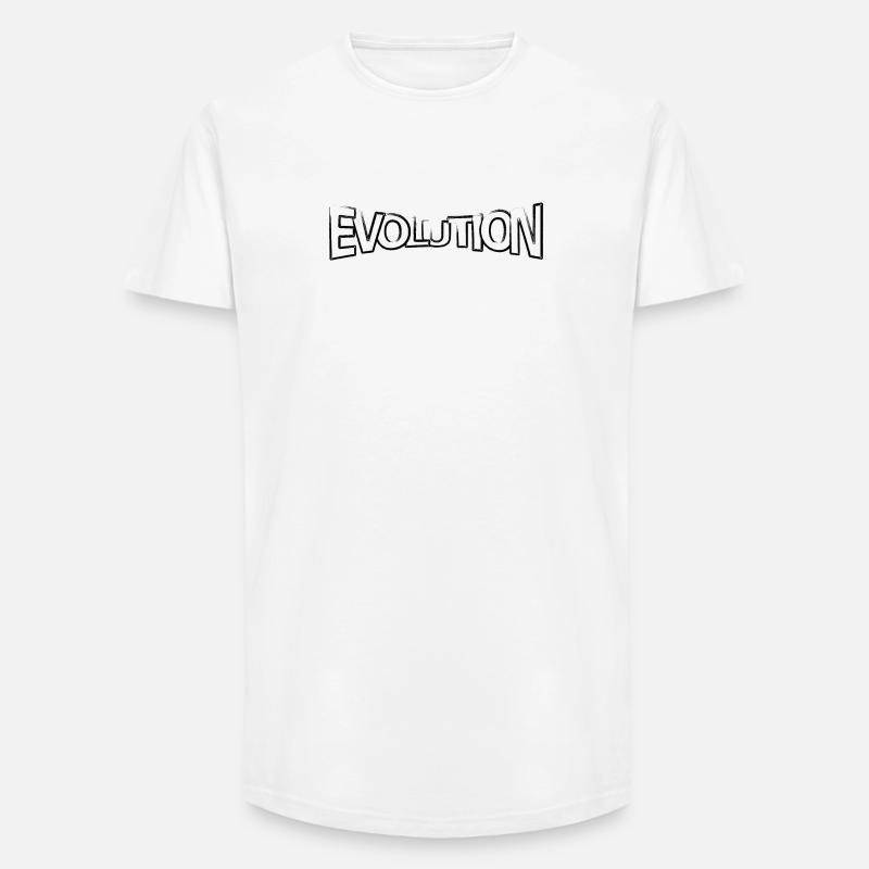 Evolution claim - Long Fit Men's T-Shirt - white