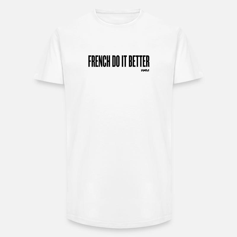 french do it better - Long Fit Männer T-Shirt - Weiß