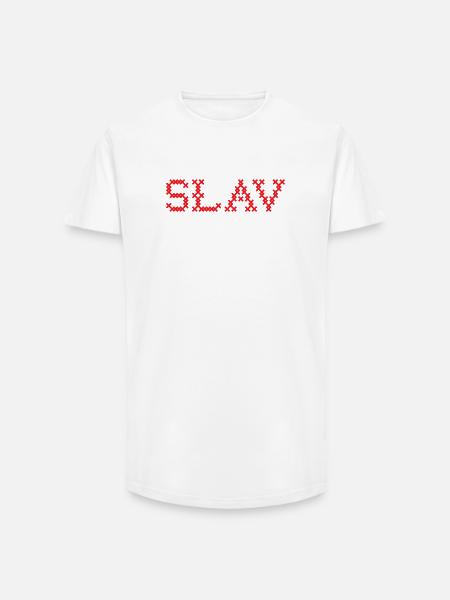 SLAV Slavic Folk Slawisch - Long Fit Men's T-Shirt - white