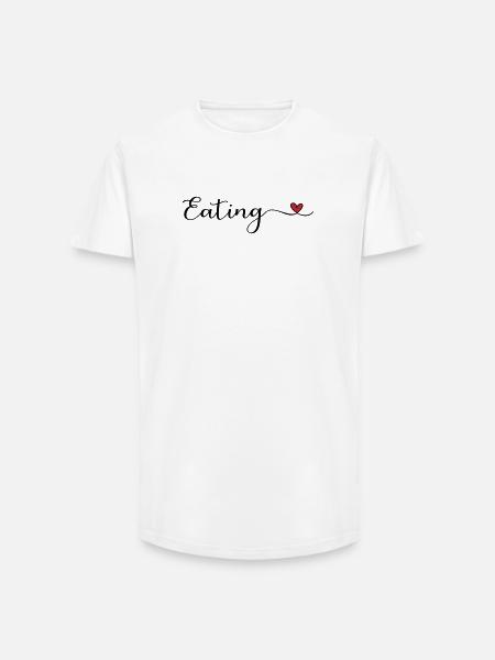 Manger - T-shirt coupe longue homme - blanc