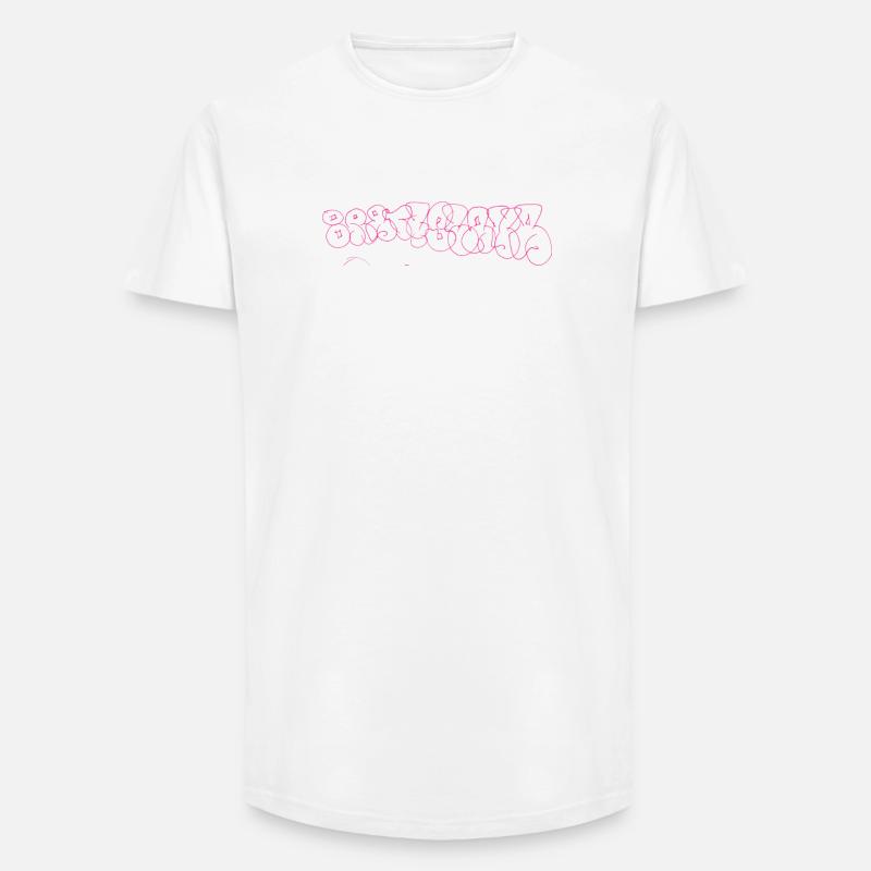 Bratislava Graffiti Souvenir - Long Fit Männer T-Shirt - Weiß