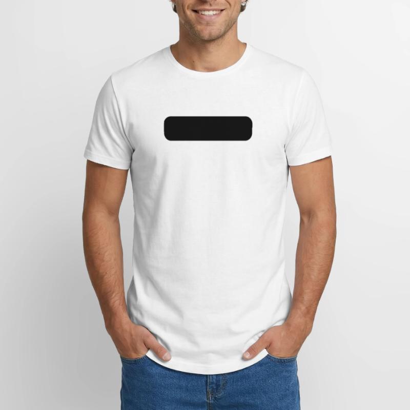 Rectangle arrondi T-shirt coupe longue homme