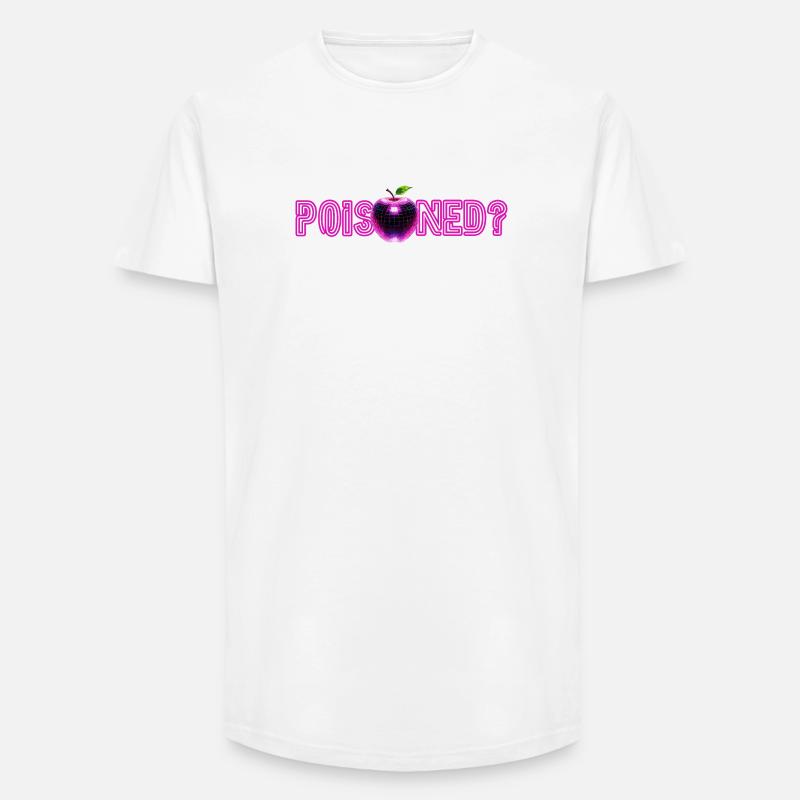 Neon-Apple mit Glitzer-Effekt  - Long Fit Männer T-Shirt - Weiß