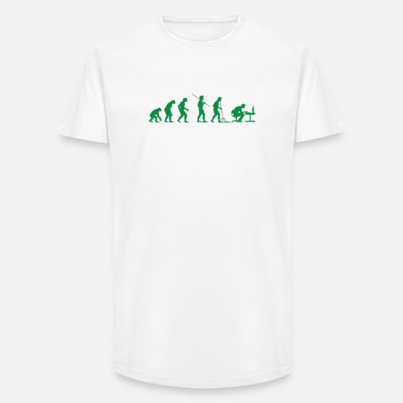 Programmierer Evolution Informatiker Entwickler - Long Fit Männer T-Shirt - Weiß