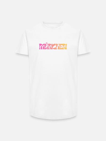 Muenchen_Schriftzug Bavaria - Long Fit Men's T-Shirt - white
