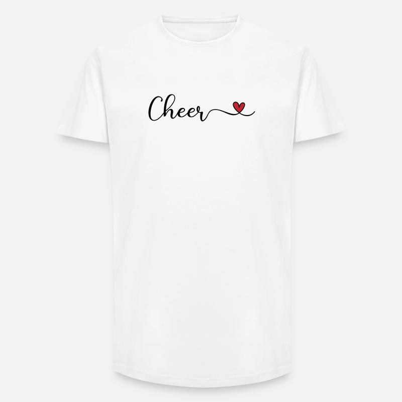 Cheer - Long Fit Männer T-Shirt - Weiß