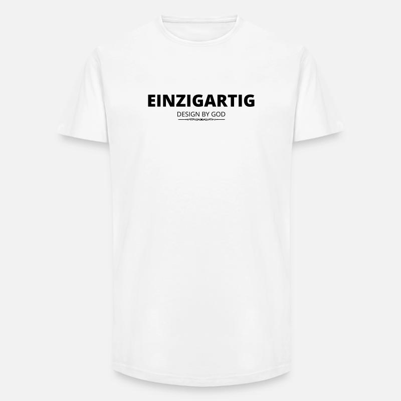 Einzigartig - Long Fit Männer T-Shirt - Weiß