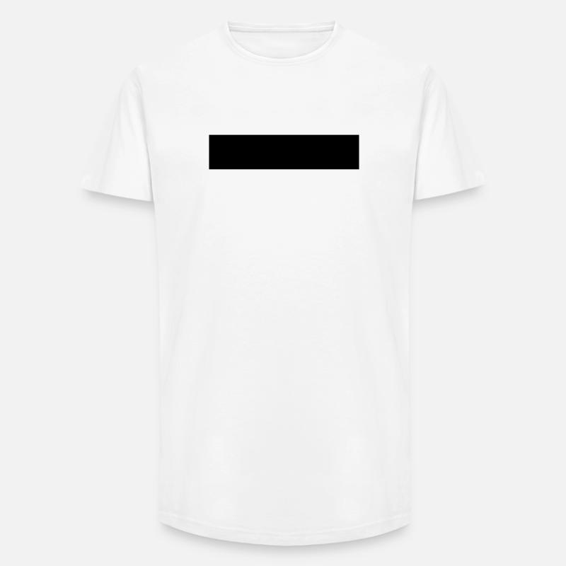 Rectangle - T-shirt coupe longue homme - blanc