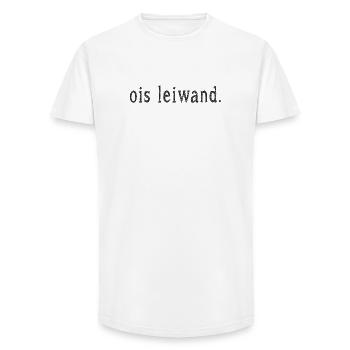 Ois leiwand! - Long Fit Männer T-Shirt - Weiß - Vorne - AI Model Male 185 light (185cm)
