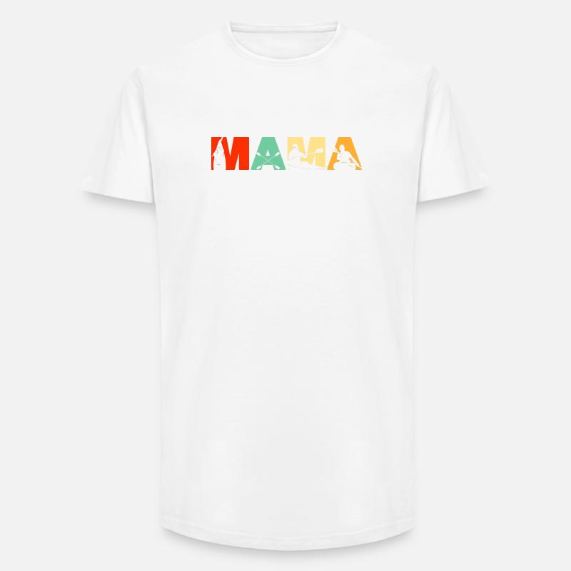 Kayaker MAMA Retro Sunset Kayaking Geschenk - Long Fit Männer T-Shirt - Weiß