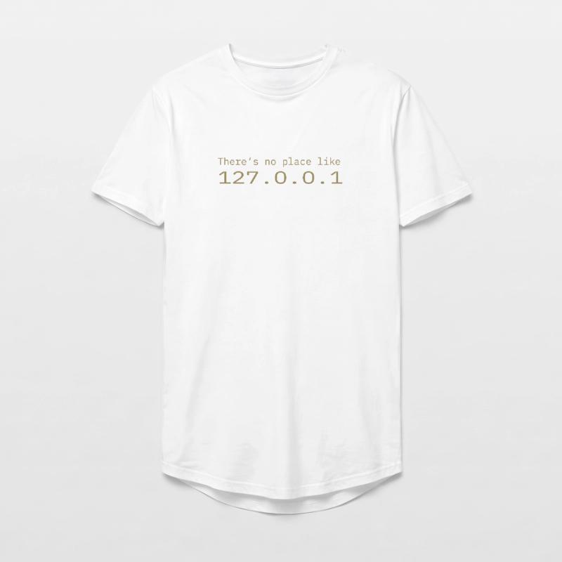 Programmierer Nerd IT Kein Ort wie Localhost Long Fit Männer T-Shirt