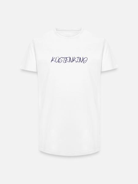 Kuestenkind, navy - Long Fit Männer T-Shirt - Weiß