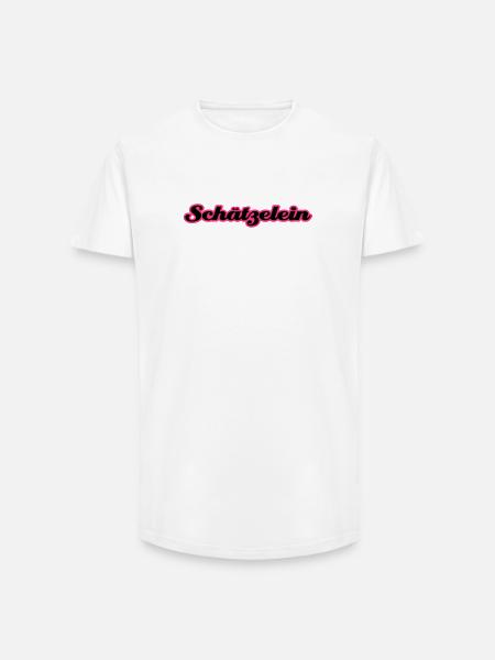 Schätzelein | Schatz | Schätzchen - Long Fit Men's T-Shirt - white