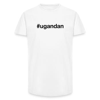 UGANDA Hashtag ugandan - Long Fit Männer T-Shirt - Weiß - Vorne - AI Model Male 185 light (185cm)