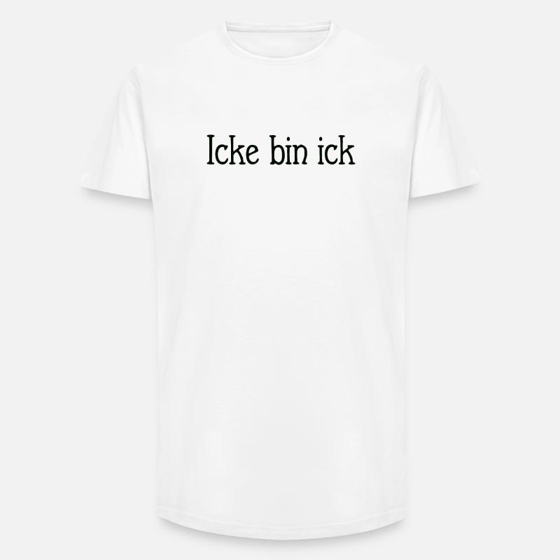 Icke bin ick Berlin - Long Fit Männer T-Shirt - Weiß