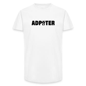 Adopt a Cat – Give It a Loving Home - Long Fit Men's T-Shirt - white - Front - AI Model Male 185 light (185cm)
