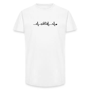  Fahrrad Radfahrer - Long Fit Männer T-Shirt - Weiß - Vorne - AI Model Male 185 light (185cm)