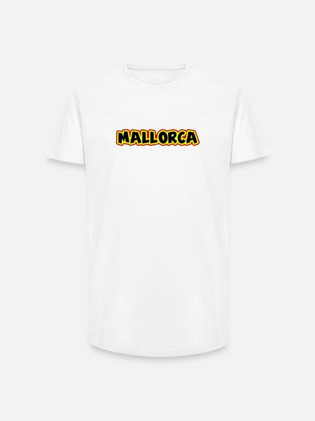 Majorca - Long Fit Men's T-Shirt - white