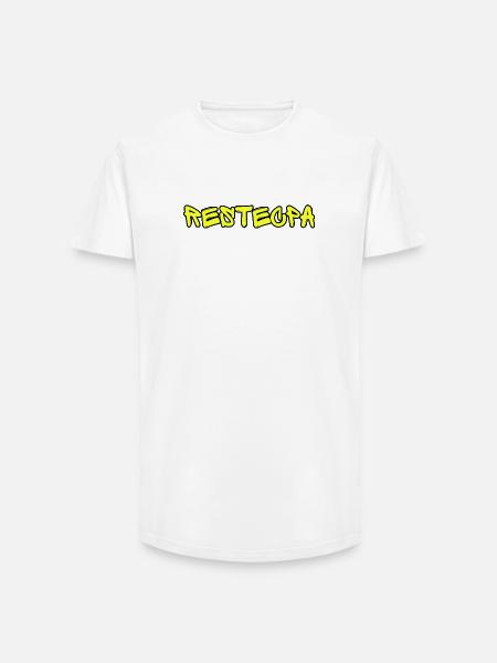 RESTECPA – Lustiges Straßen-Slang-Textdesign Graffiti - Long Fit Männer T-Shirt - Weiß