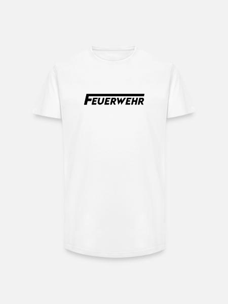Feuerwehr - Long Fit Männer T-Shirt - Weiß