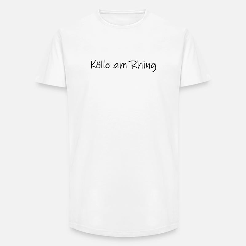 Kölle am Rhing - Long Fit Männer T-Shirt - Weiß