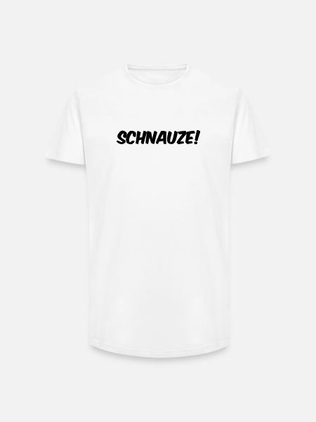 Schnauze! - Long Fit Männer T-Shirt - Weiß
