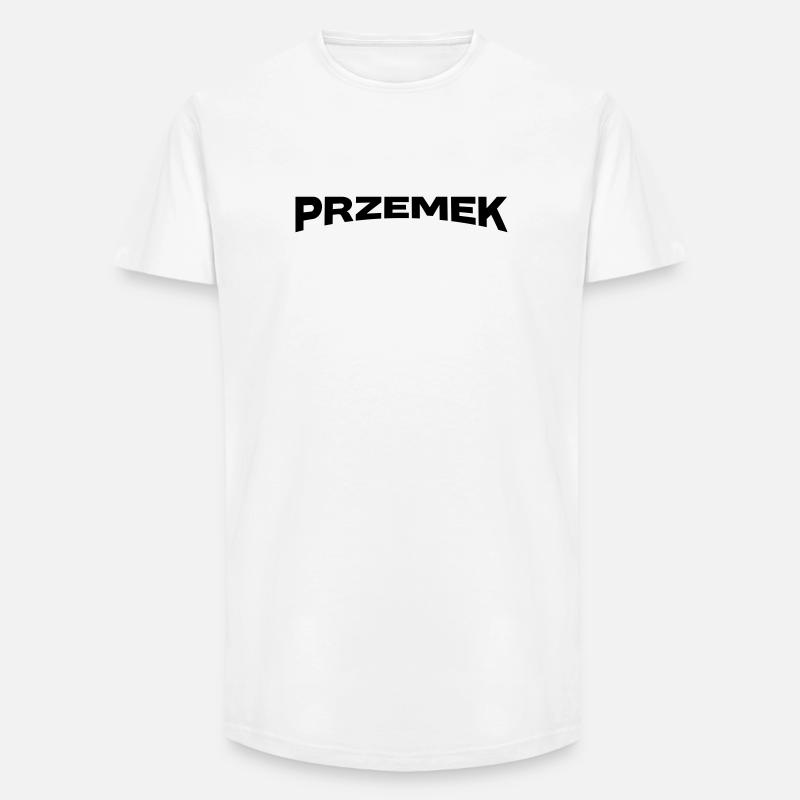Przemek Name Geschenk - Long Fit Männer T-Shirt - Weiß