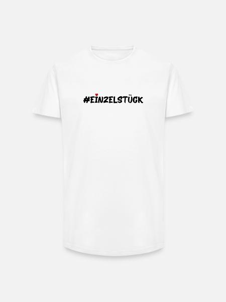 Einzelstück - Long Fit Männer T-Shirt - Weiß
