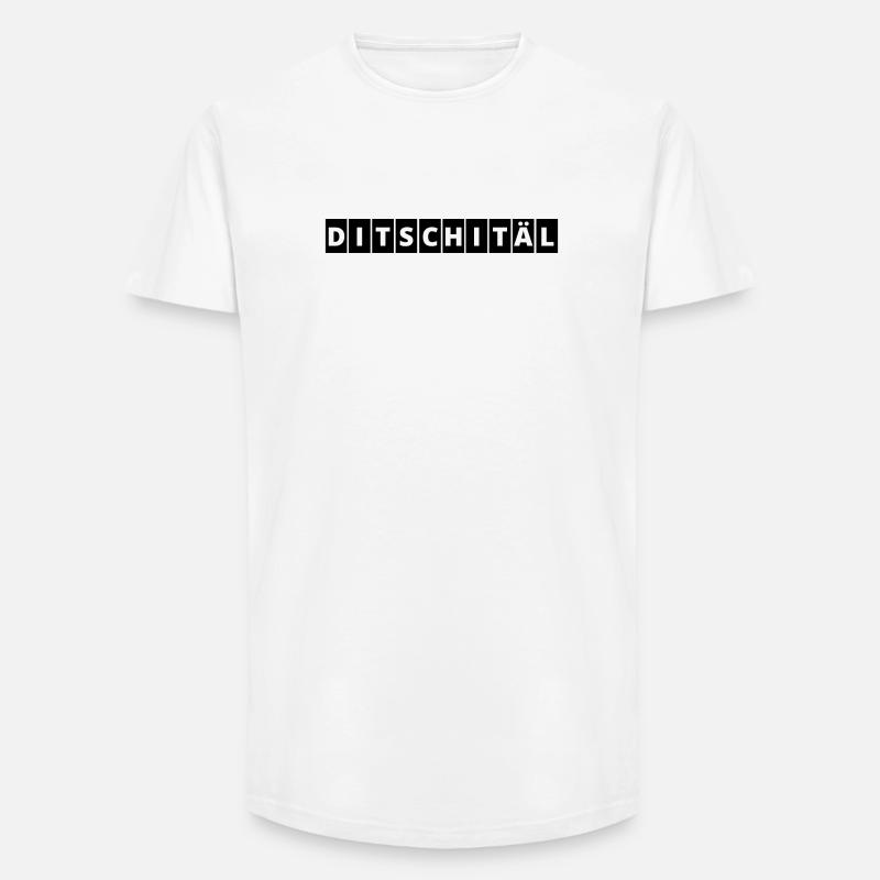 Digital | Ditschitäl | Digitaler Wandel - Long Fit Männer T-Shirt - Weiß