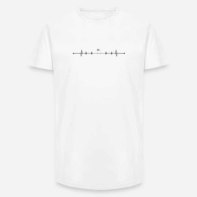 Please upload the design image - Long Fit Men's T-Shirt - white