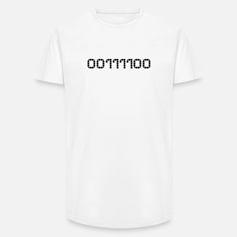 Binary notation - 60 - Long Fit Men's T-Shirt - white