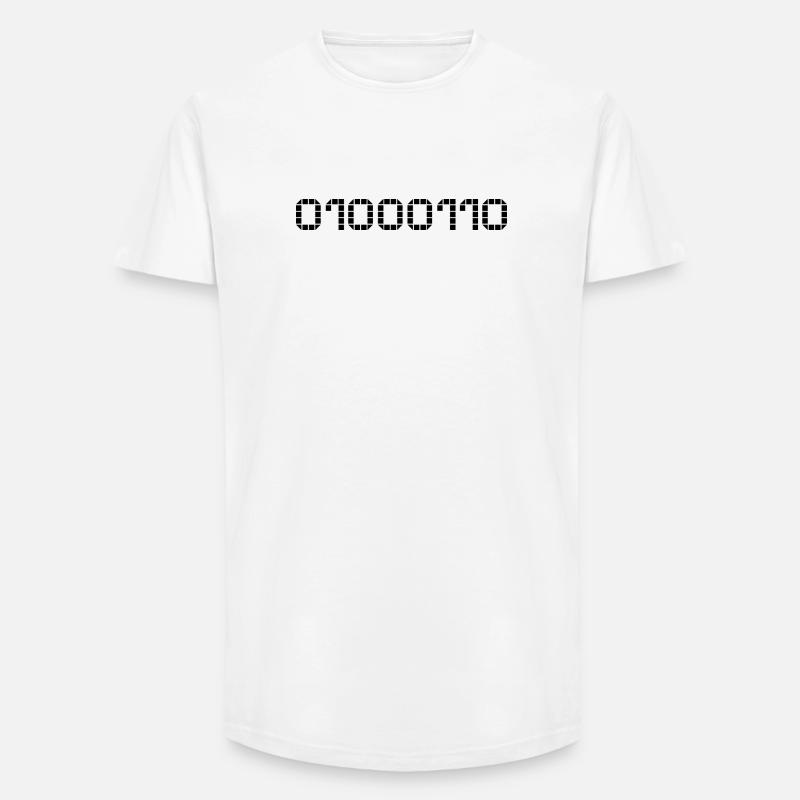 Binary notation - 70 - Long Fit Men's T-Shirt - white