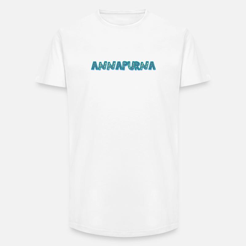 Annapurna - Long Fit Männer T-Shirt - Weiß