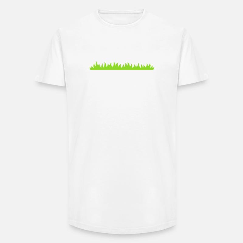 Gras oder Rasen - Long Fit Männer T-Shirt - Weiß