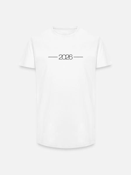 2026 year stroke - Long Fit Men's T-Shirt - white