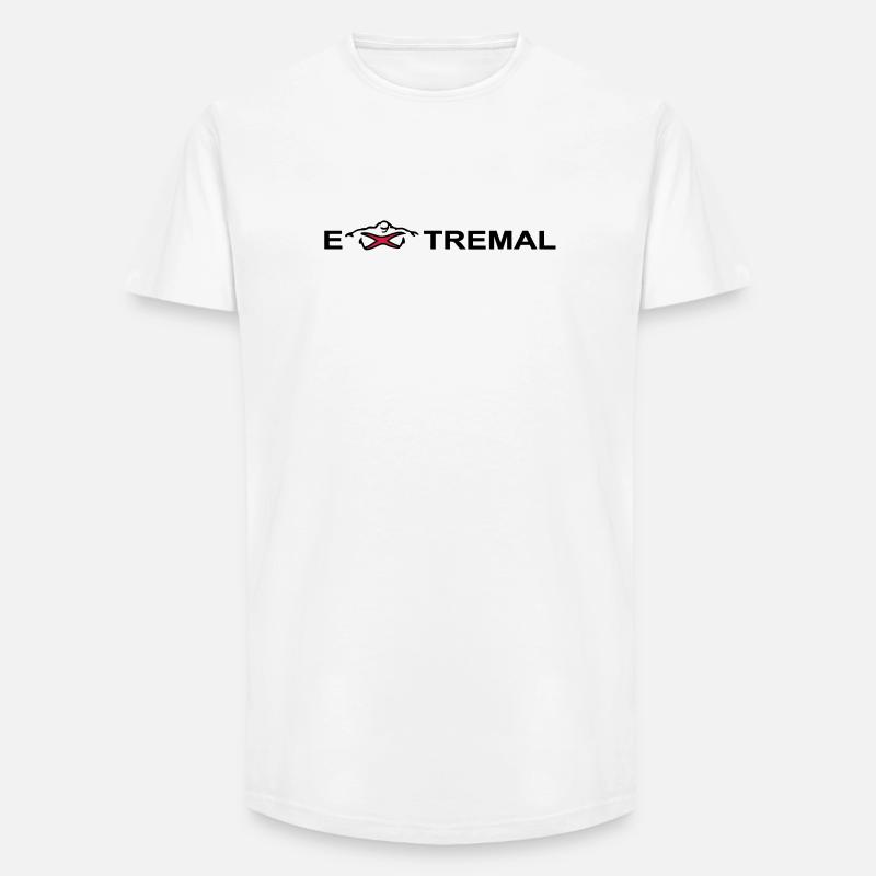 Extremal - Long Fit Männer T-Shirt - Weiß