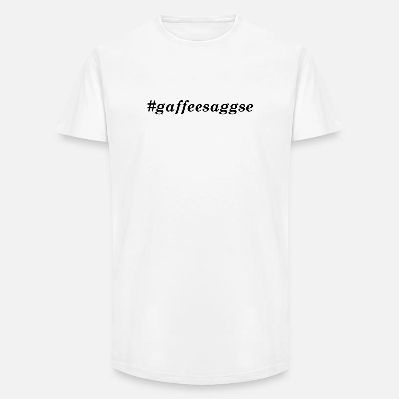 Sachsenliebe gaffeesaggse - Long Fit Männer T-Shirt - Weiß