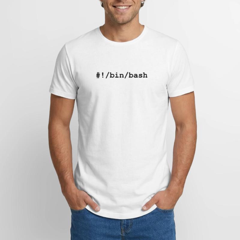 Bash / Bourne-Again Shell unter Linux und Unix Long Fit Männer T-Shirt