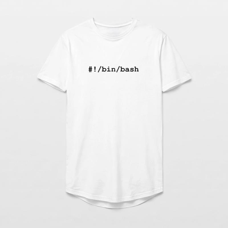 Bash / Bourne-Again Shell unter Linux und Unix Long Fit Männer T-Shirt