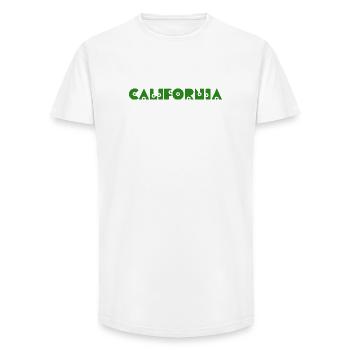 CALIFORNIA Kalifornien - Long Fit Männer T-Shirt - Weiß - Vorne - AI Model Male 185 light (185cm)