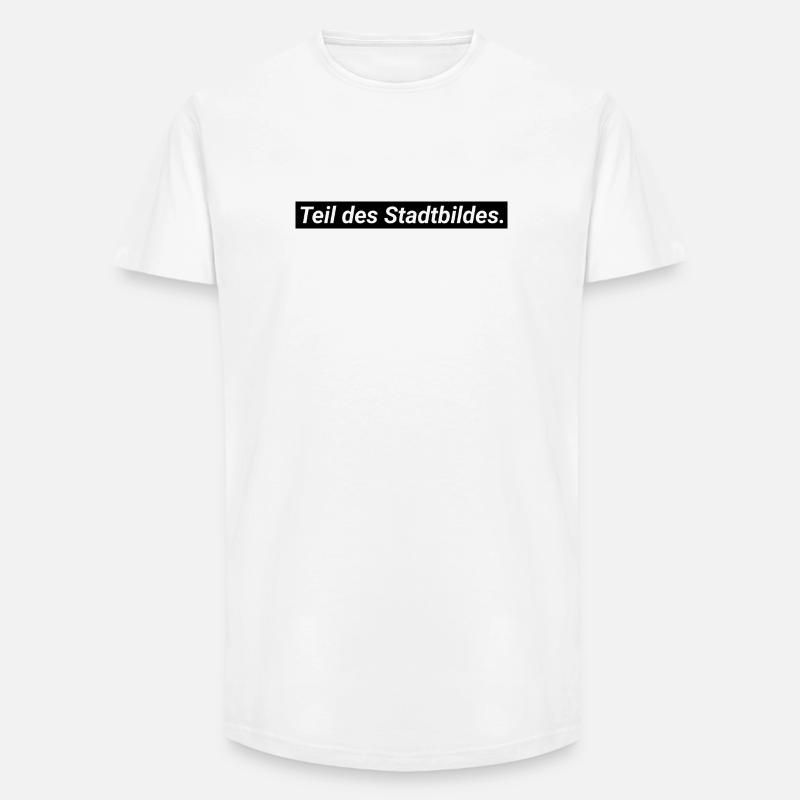 Teil des Stadtbildes - Long Fit Männer T-Shirt - Weiß