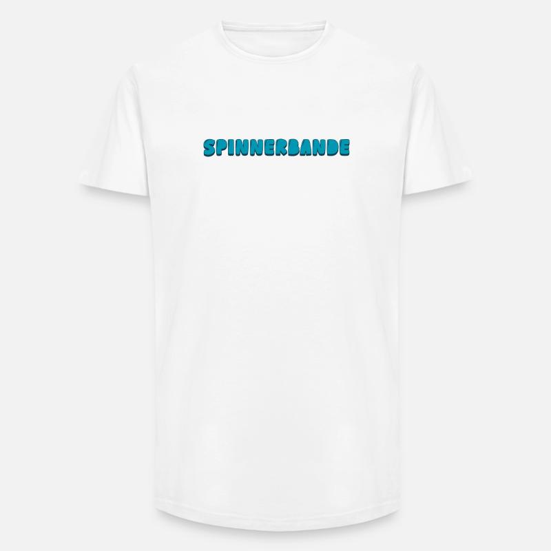 Spinnerbande - Long Fit Männer T-Shirt - Weiß