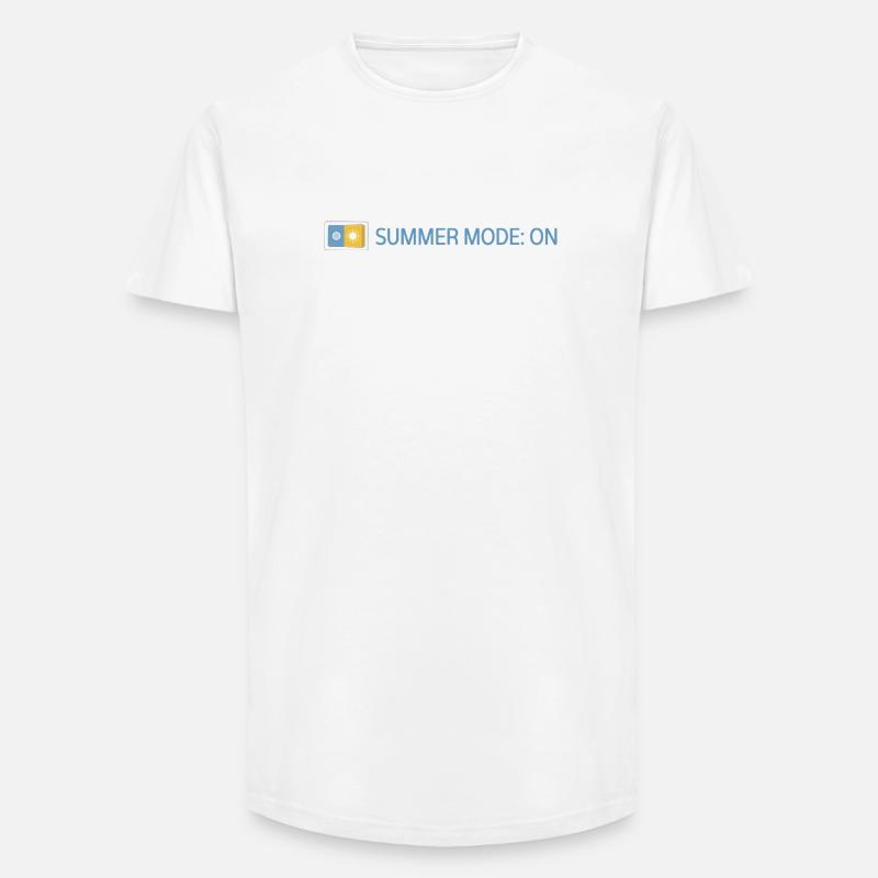 Summer Mode: On - Sommer 2026 Geschenkidee - Long Fit Männer T-Shirt - Weiß