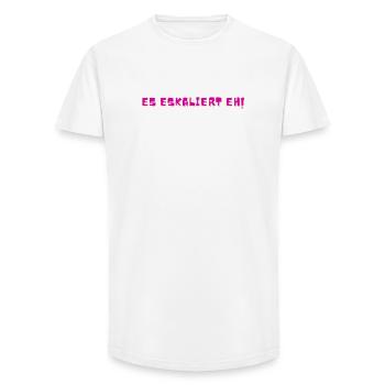 Ça s’intensifie de toute façon ! - T-shirt coupe longue homme - blanc - Devant - AI Model Male 185 light (185cm)