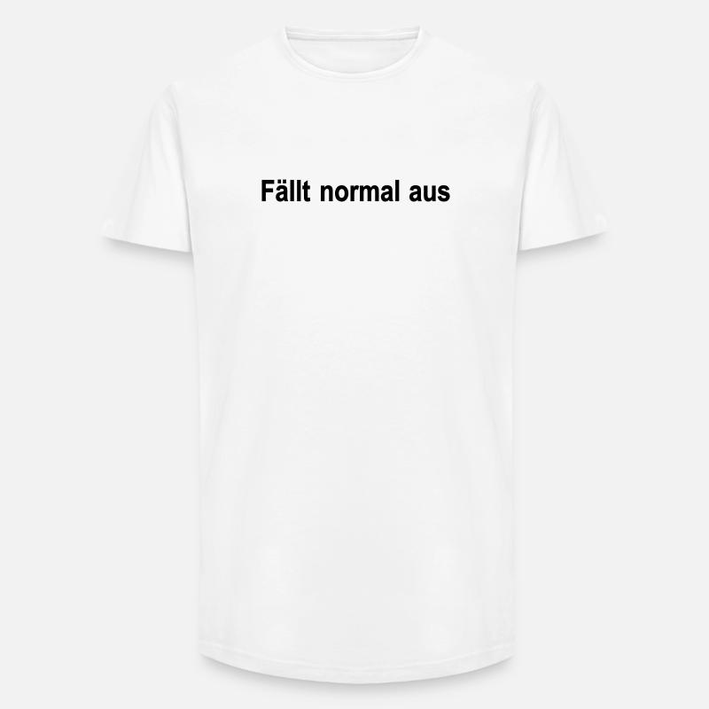 Breaks down normally - Long Fit Men's T-Shirt - white