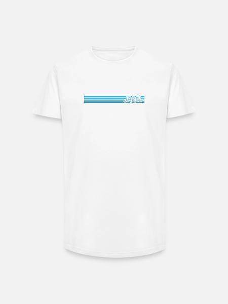 Jarel - Long Fit Men's T-Shirt - white
