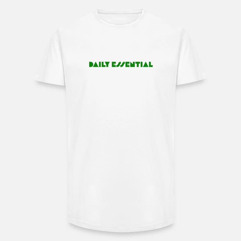 Basic but Bold - Long Fit Männer T-Shirt - Weiß