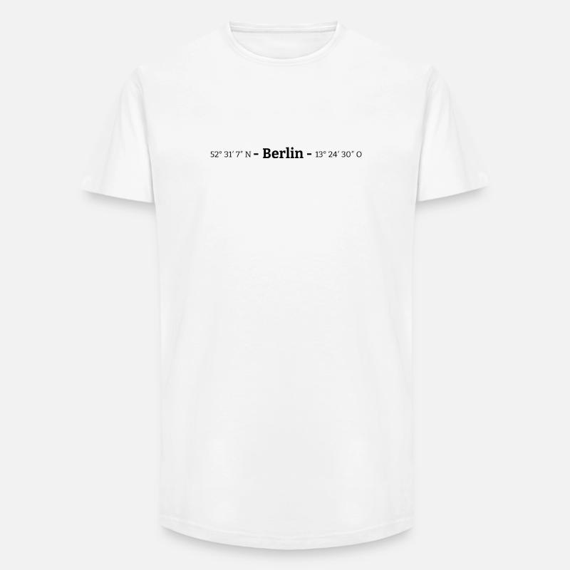 Coordinates Berlin - Long Fit Men's T-Shirt - white